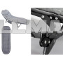 Раскладная кровать раскладушка Jet Folding-Bed регулиримая спинка 195 х 65 см серая